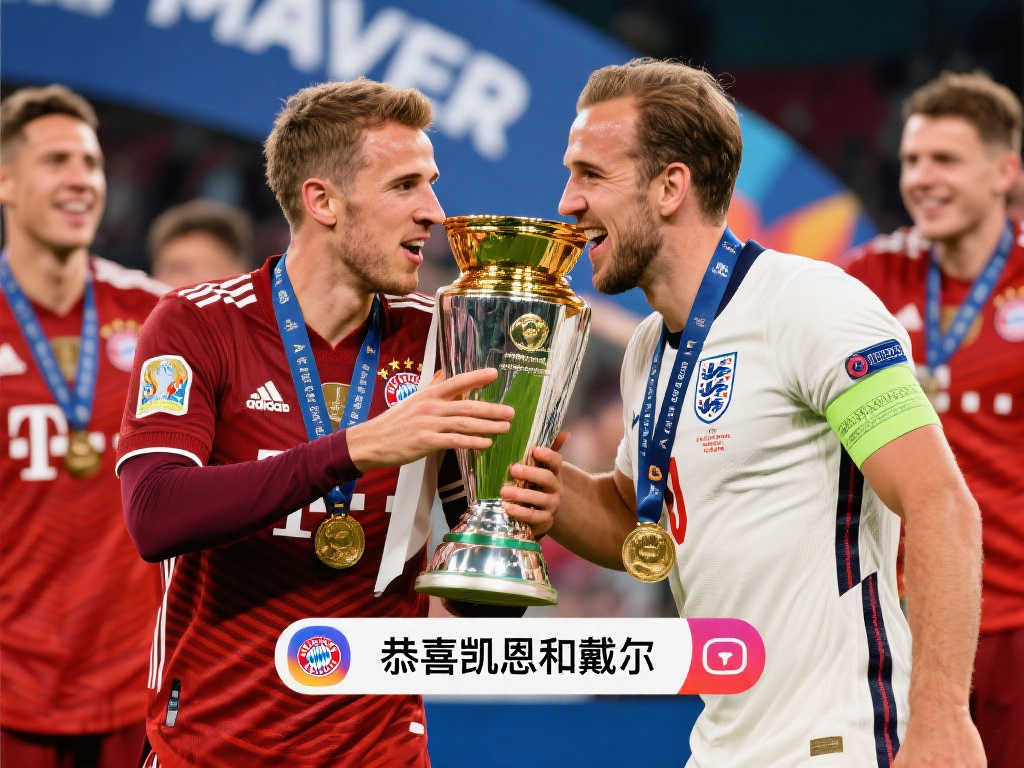 英格兰队祝贺拜仁夺冠:为凯恩和戴尔喝彩 英格兰队祝贺拜仁夺冠:为凯恩和戴尔喝彩